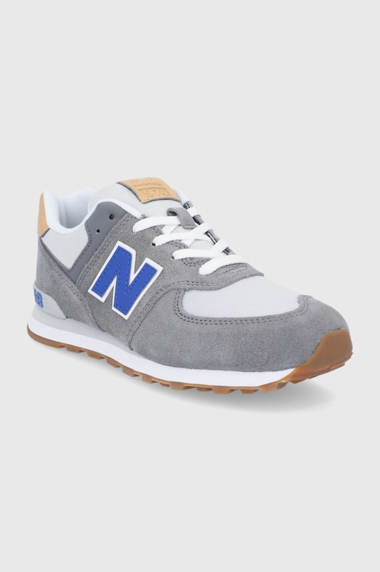 Detské topánky New Balance GC574NA2 sivá