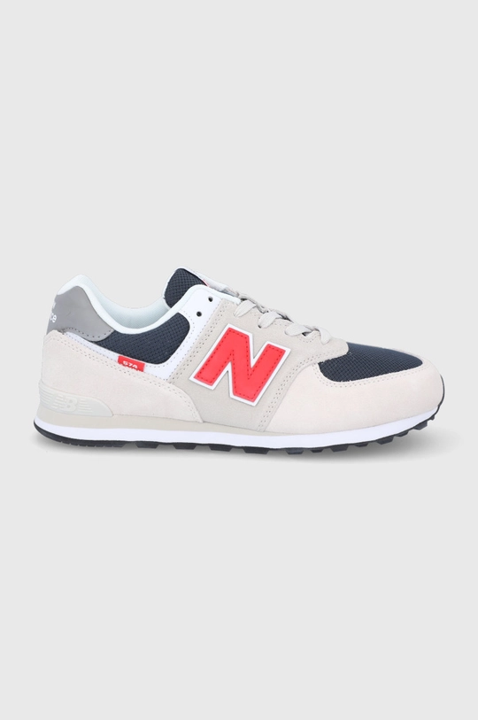 sivá Topánky New Balance GC574SJ2 Chlapčenský