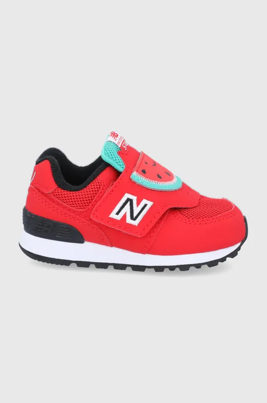 červená Detské topánky New Balance IV574FRR Chlapčenský
