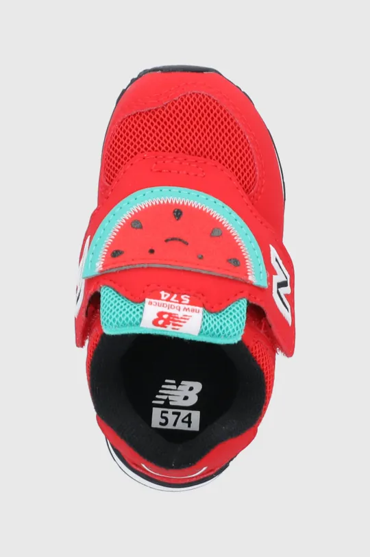 červená Detské topánky New Balance IV574FRR