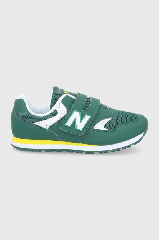 zielony New Balance Buty dziecięce YV393BGR Chłopięcy