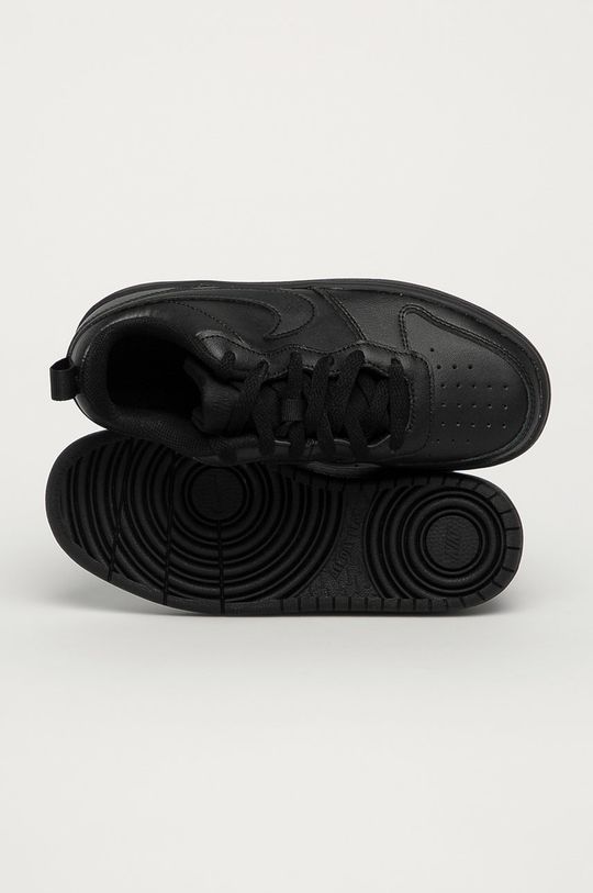 čierna Nike Kids - Detské kožené topánky Court Borough Low