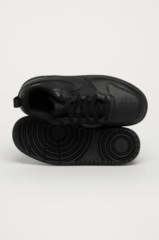 crna Nike Kids - Dječje kožne cipele Court Borough Low