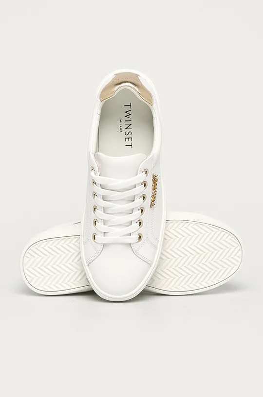 fehér Twinset - Bőr cipő