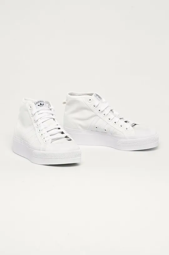 Πάνινα παπούτσια adidas Originals λευκό