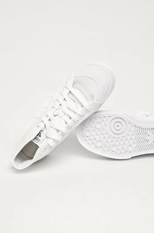 white adidas Originals trainers