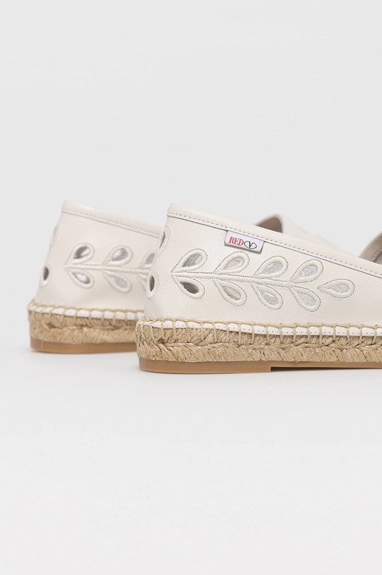 Red Valentino Espadryle skórzane Cholewka: Skóra naturalna, Wnętrze: Skóra naturalna, Podeszwa: Materiał syntetyczny