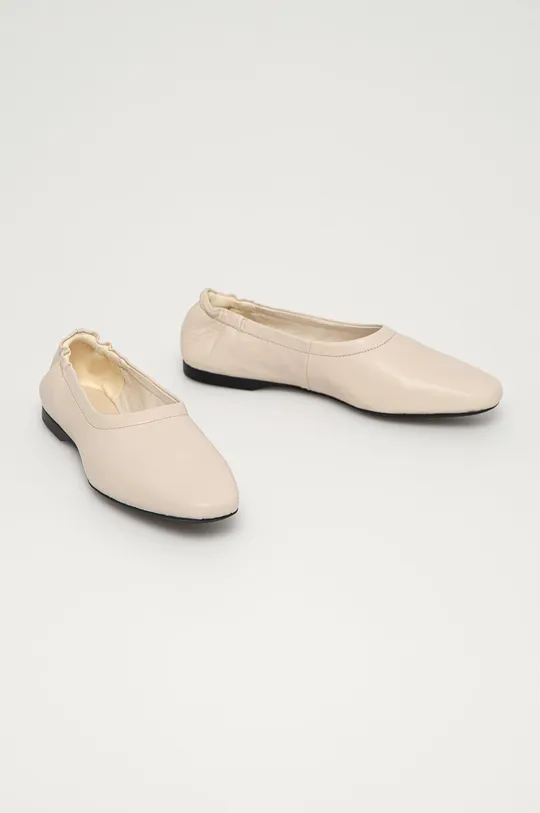 Vagabond Shoemakers bőr balerina cipő bézs