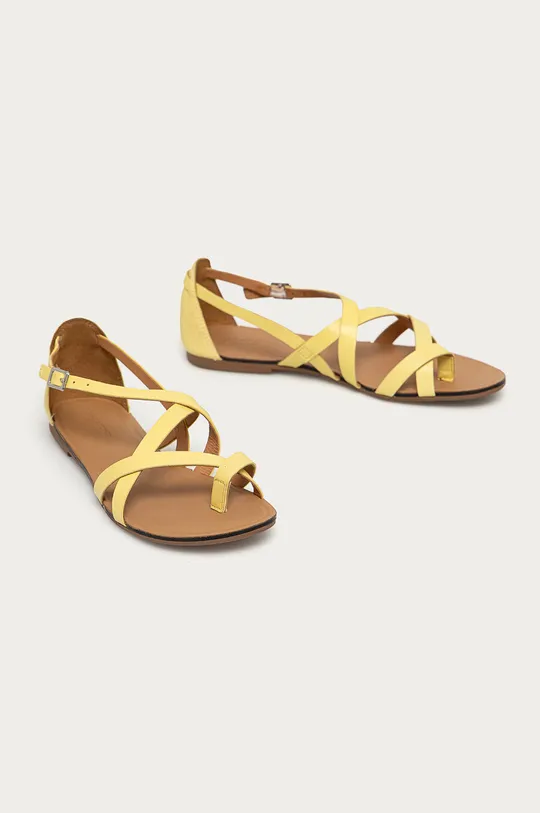Kožené sandále Vagabond Shoemakers žltá