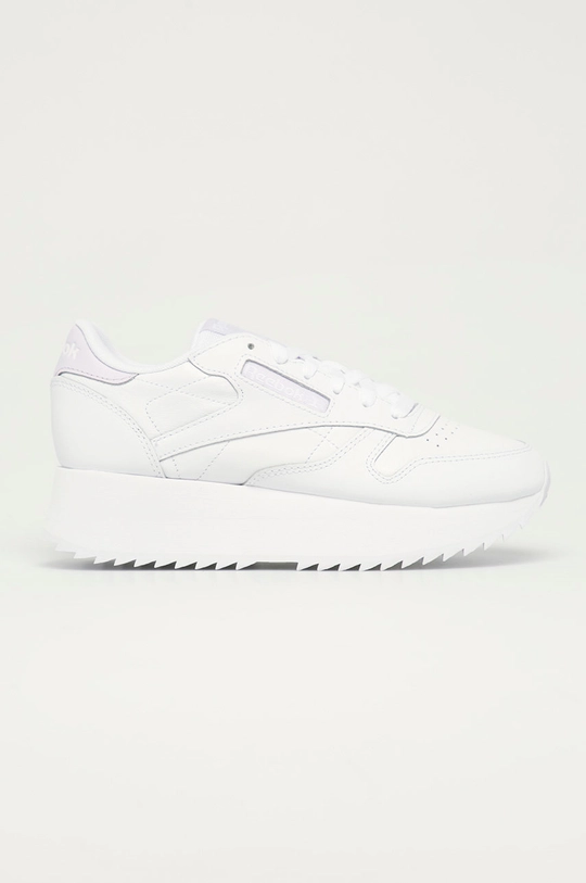 biela Reebok Classic - Kožená obuv CL Lthr FY7264 Dámsky