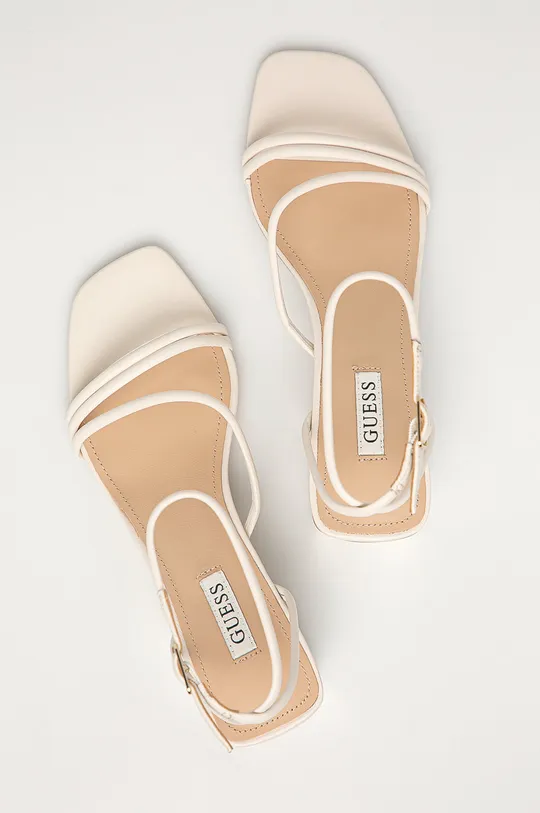 biela Guess - Kožené sandále
