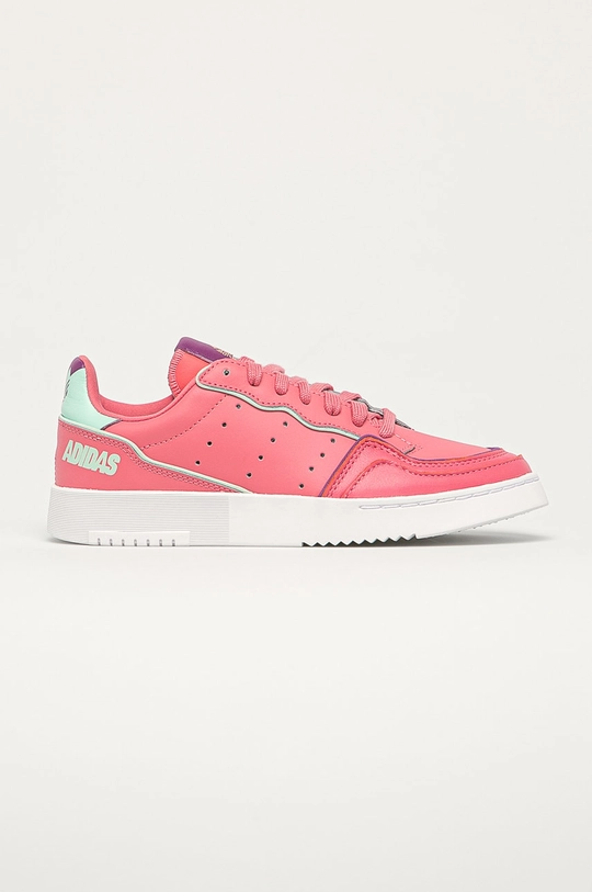 pink adidas Originals leather shoes Supercourt Women’s