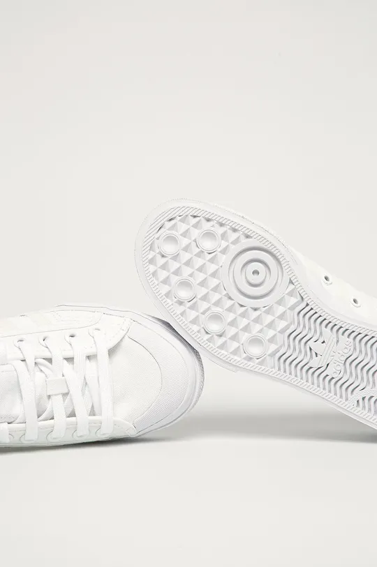 biały adidas Originals - Tenisówki Nizza Platform FX9179