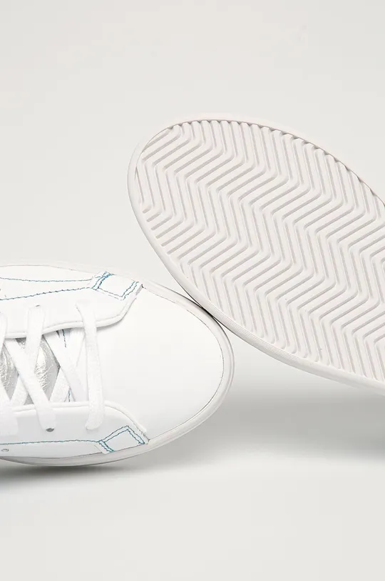 biały adidas Originals - Buty skórzane Sleek FY5055