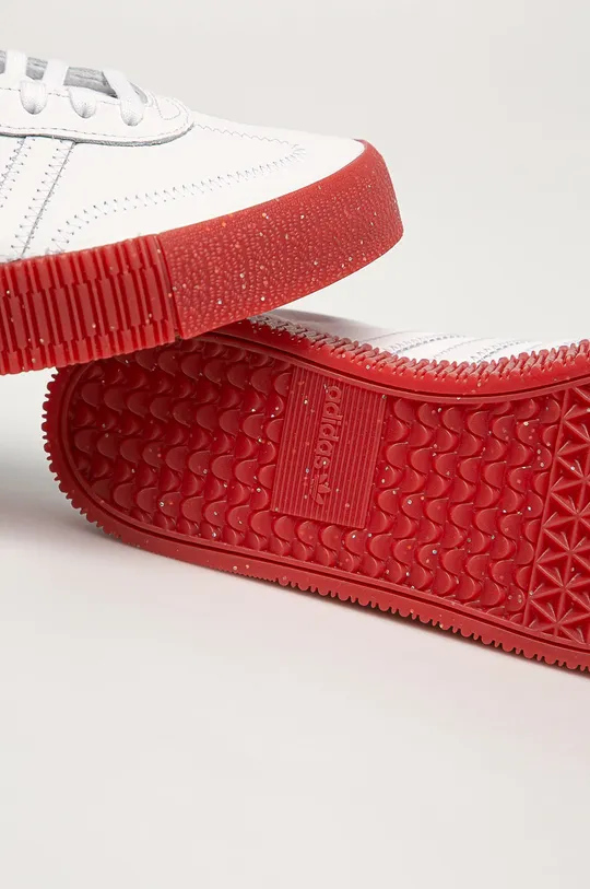 biela adidas Originals - Kožená obuv Sambarose FZ1831