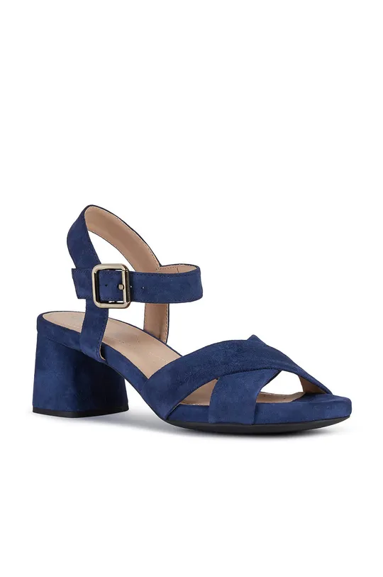 Geox - Semišové sandále fialová