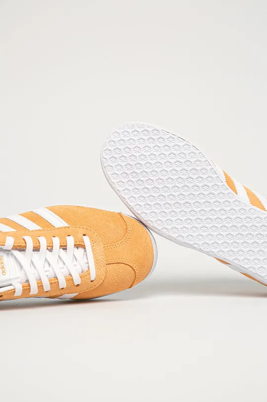 oranžová adidas Originals - Semišové topánky Gazelle FZ2839