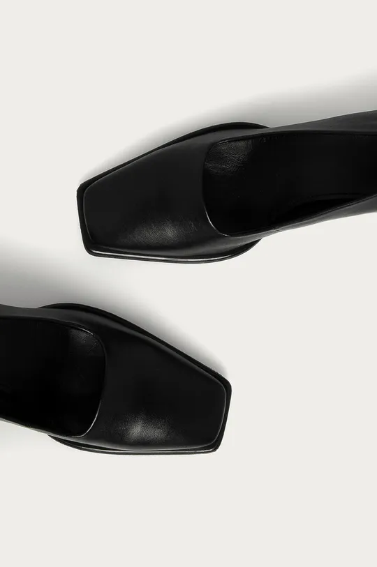 fekete Vagabond Shoemakers - Bőr flip-flop Hedda