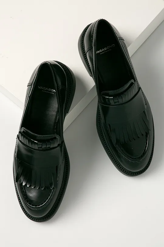 crna Vagabond Shoemakers - Kožne mokasinke Alex