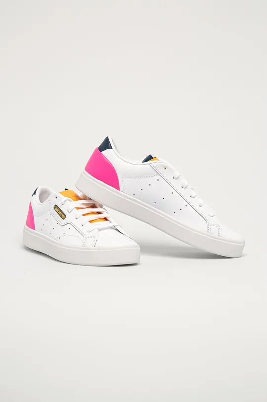 adidas Originals - Bőr cipő Sleek FY5058 fehér