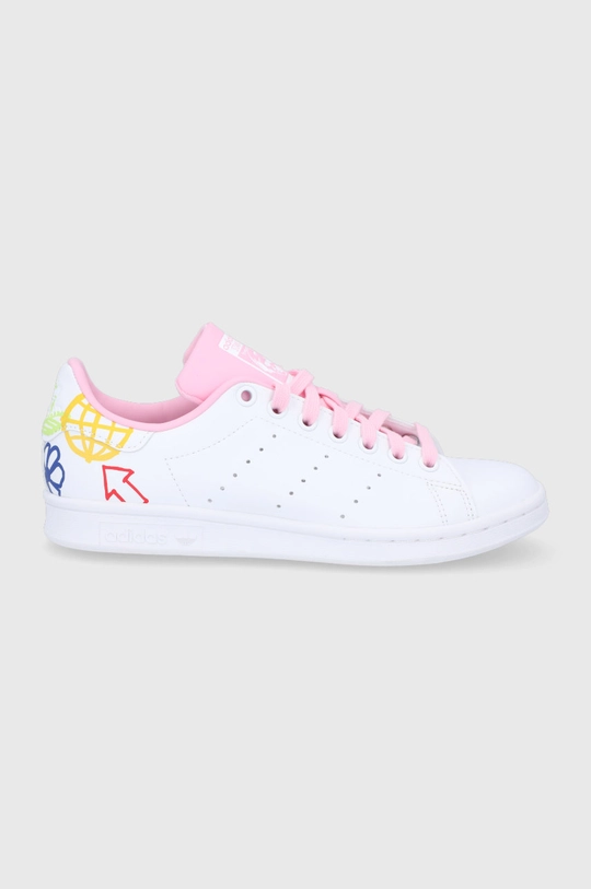 biały adidas Originals Buty Stan Smith FX5680 Damski