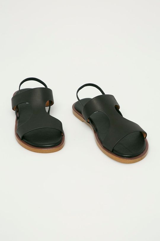 Big Star - Kožené sandály černá