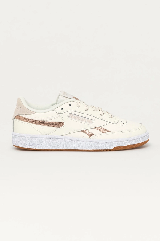 beżowy Reebok Classic Buty skórzane Q46474 Damski