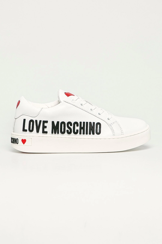 biela Love Moschino - Kožená obuv Dámsky