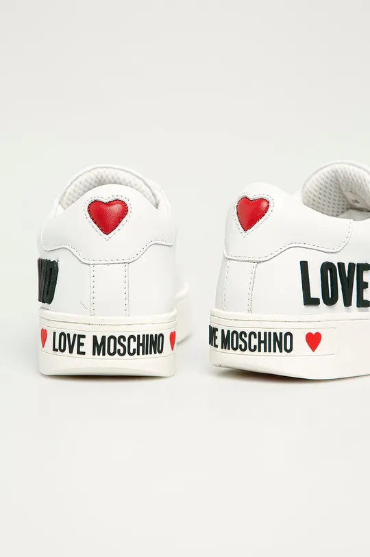 Love Moschino - Kožená obuv  Zvršok: Prírodná koža Vnútro: Syntetická látka, Textil Podrážka: Syntetická látka