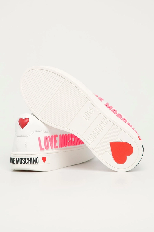 Love Moschino - Buty skórzane Cholewka: Skóra naturalna, Wnętrze: Materiał syntetyczny, Materiał tekstylny, Podeszwa: Materiał syntetyczny