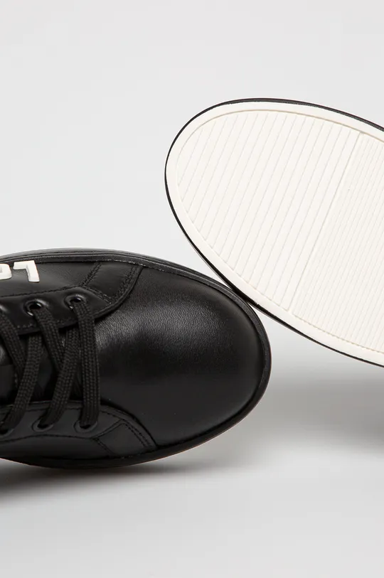 čierna Love Moschino - Kožená obuv