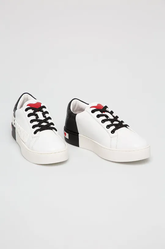 Love Moschino - Шкіряні черевики білий
