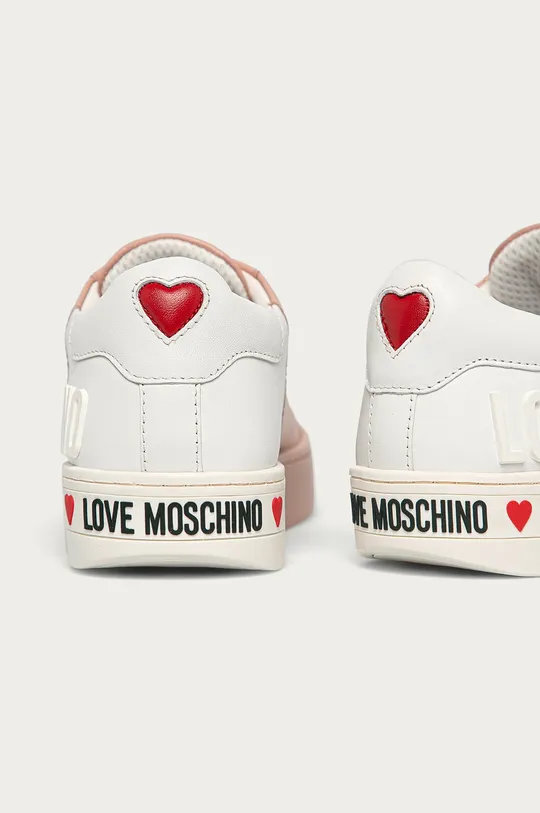 Love Moschino - Kožená obuv  Zvršok: Textil, Prírodná koža Vnútro: Textil Podrážka: Syntetická látka