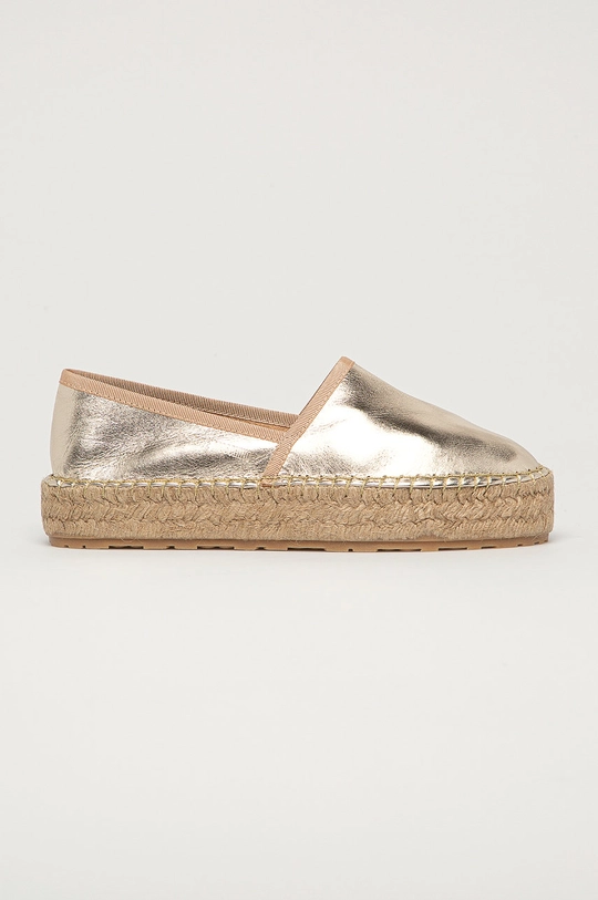 srebrny Love Moschino - Espadryle skórzane Damski