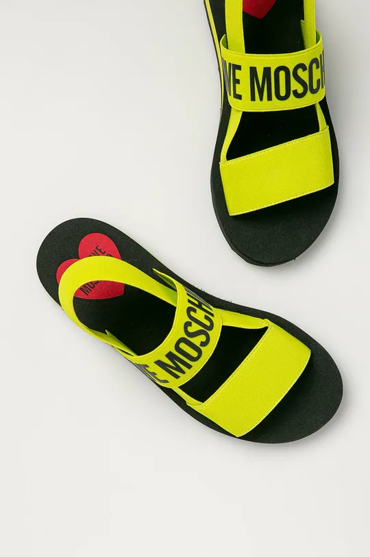 žltá Sandále Love Moschino