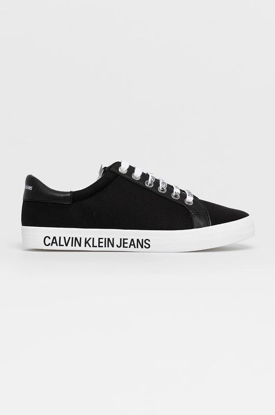 czarny Calvin Klein Jeans Tenisówki YW0YW00057BDS Damski