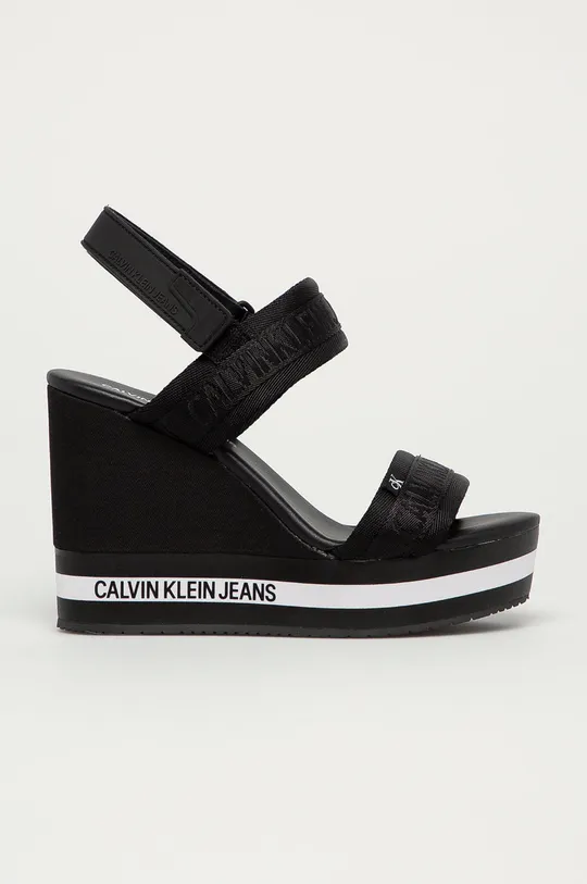 czarny Calvin Klein Jeans - Sandały YW0YW00122BDS Damski