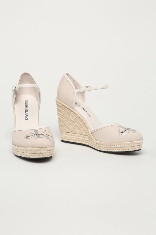 Calvin Klein Jeans - Espadryle YW0YW00150PGA beżowy