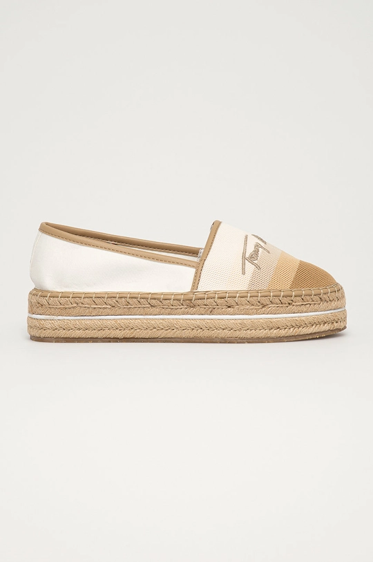 beżowy Tommy Hilfiger Espadryle FW0FW05640 Damski