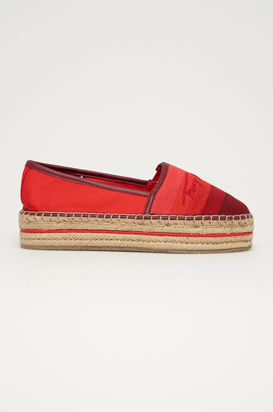 crvena Espadrile Tommy Hilfiger Ženski