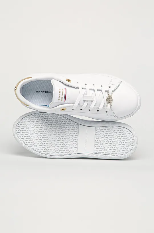 білий Tommy Hilfiger - Шкіряні черевики