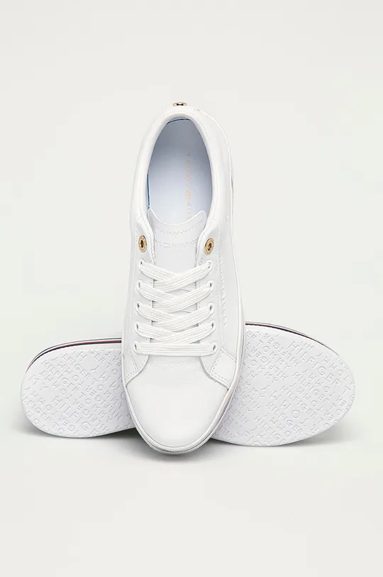 білий Tommy Hilfiger - Шкіряні черевики