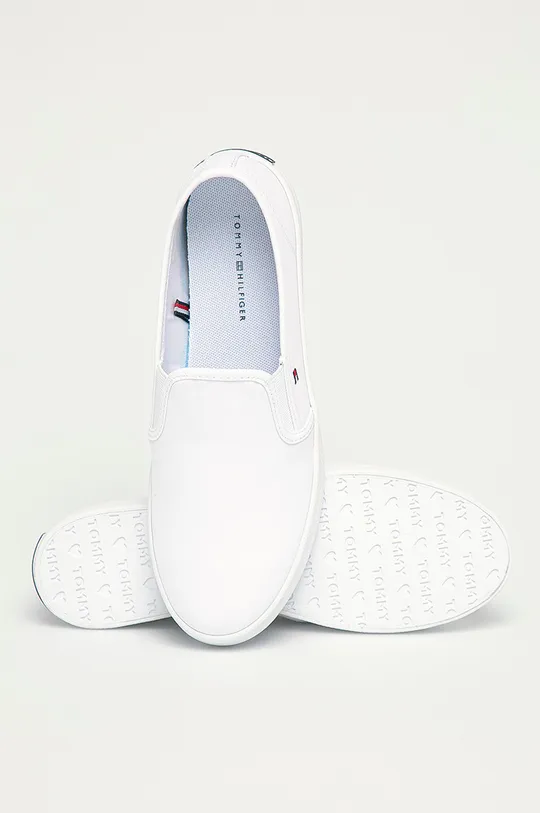 λευκό Tommy Hilfiger - Πάνινα παπούτσια