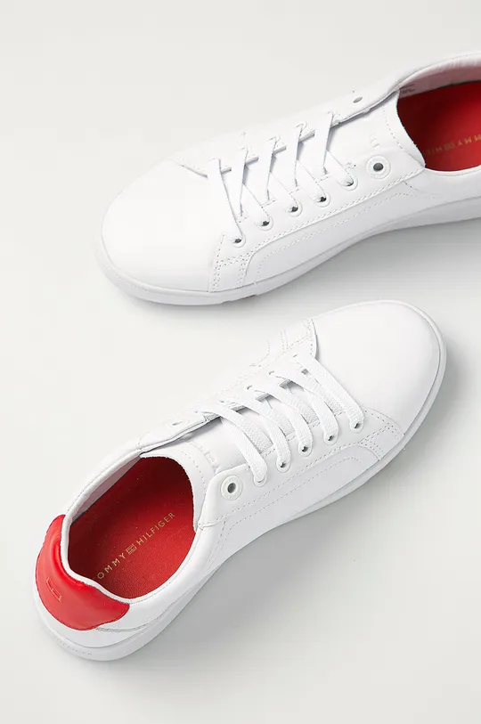 červená Tommy Hilfiger - Kožená obuv