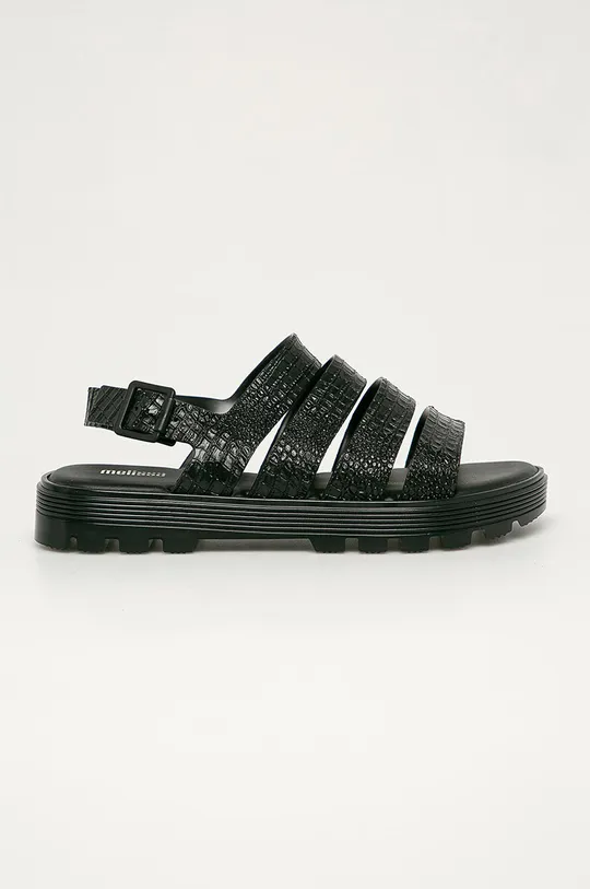 čierna Melissa - Sandále Croco Platform Dámsky