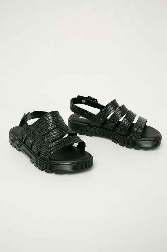 Melissa - Sandále Croco Platform čierna