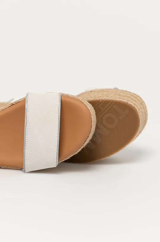 biela Kožené sandále Tommy Jeans