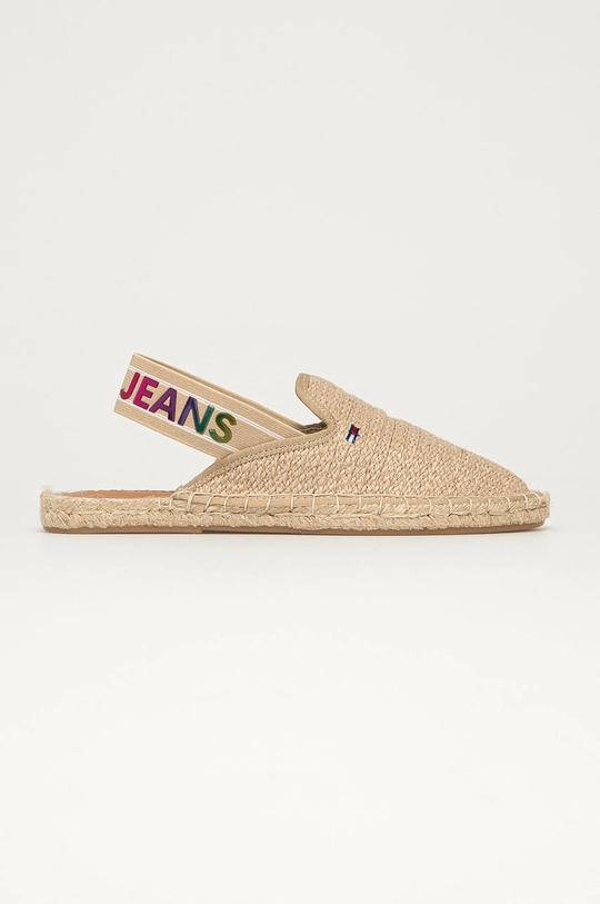 beżowy Tommy Jeans Espadryle EN0EN01286 Damski