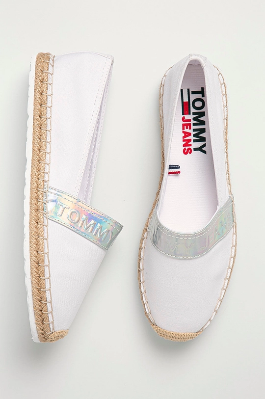 biały Tommy Jeans - Espadryle EN0EN01277