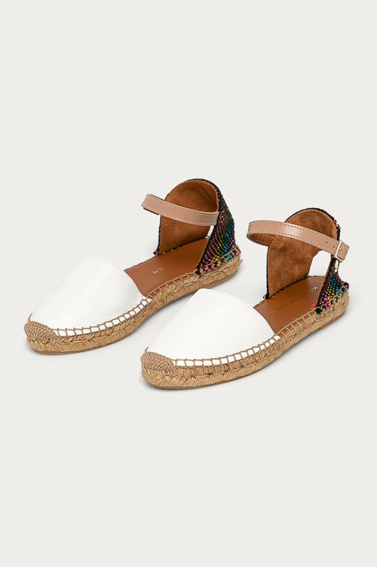 Kurt Geiger London - Espadryle skórzane Manty biały